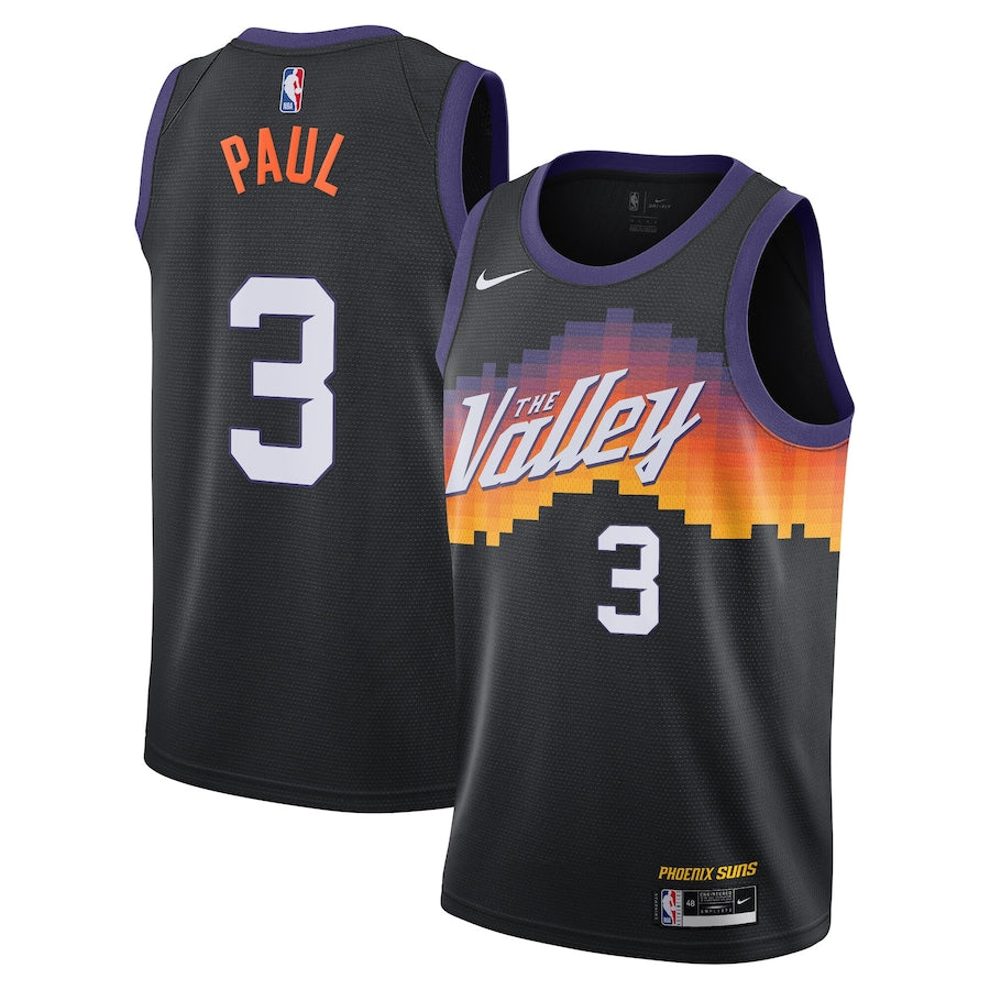 Men's Phoenix Suns Chris Paul City Jersey Black